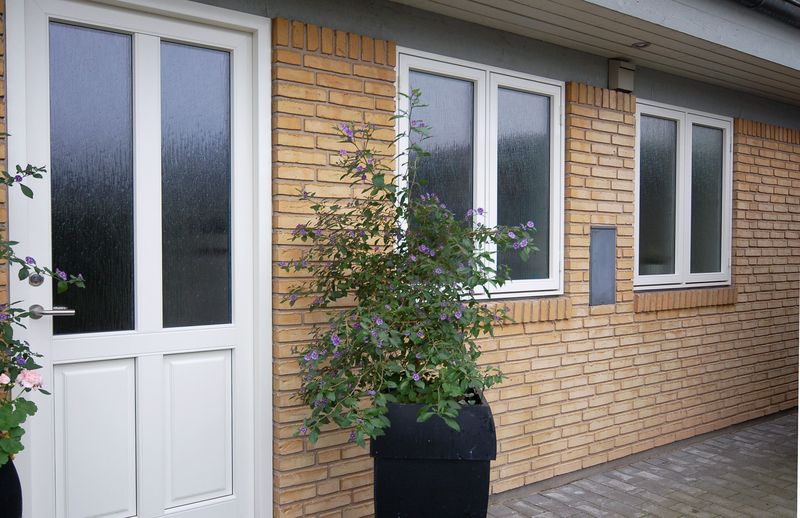 Ornament glas matteret glas i dit badeværelsesvindue Yderdør badeværelse